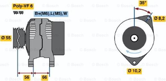 BOSCH 0 986 042 141 - Alternateur cwaw.fr