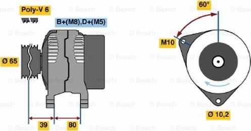 BOSCH 0 986 042 161 - Alternateur cwaw.fr