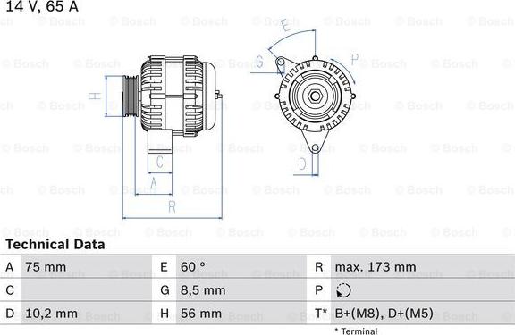 BOSCH 0 986 042 111 - Alternateur cwaw.fr