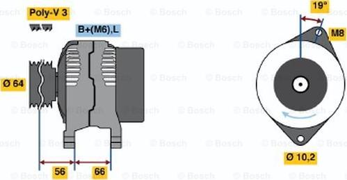 BOSCH 0 986 042 121 - Alternateur cwaw.fr