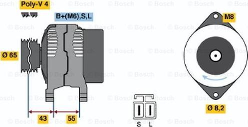 BOSCH 0 986 042 891 - Alternateur cwaw.fr