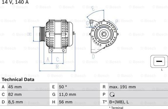 BOSCH 0 986 042 840 - Alternateur cwaw.fr