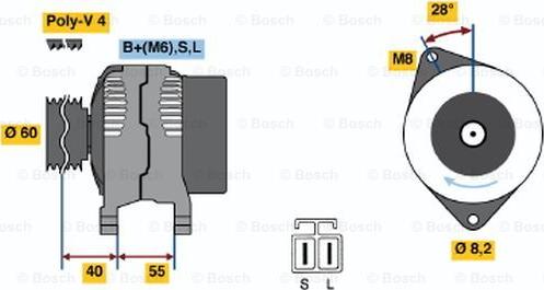 BOSCH 0 986 042 871 - Alternateur cwaw.fr