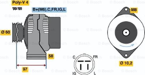 BOSCH 0 986 042 341 - Alternateur cwaw.fr