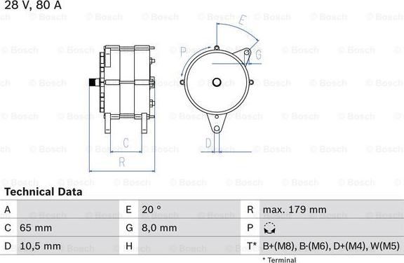 BOSCH 0 986 042 350 - Alternateur cwaw.fr