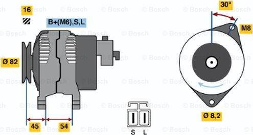 BOSCH 0 986 042 281 - Alternateur cwaw.fr