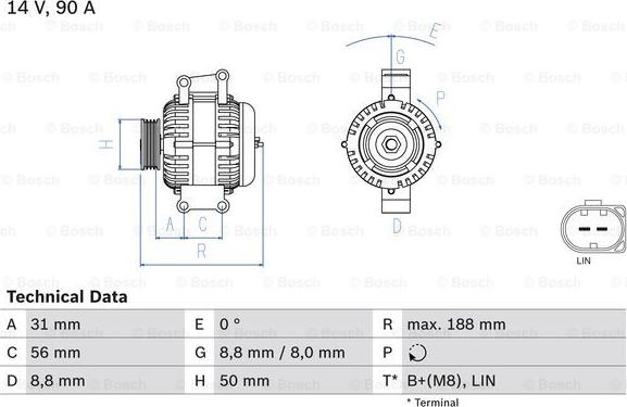 BOSCH 0 986 047 840 - Alternateur cwaw.fr