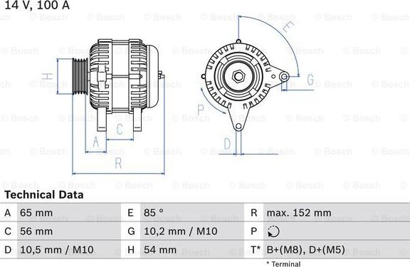 BOSCH 0 986 047 270 - Alternateur cwaw.fr