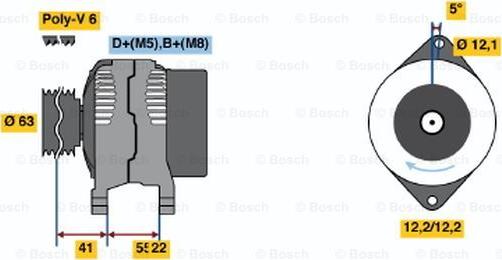 BOSCH 0 986 047 781 - Alternateur cwaw.fr