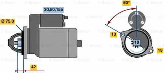 BOSCH 0 986 019 991 - Démarreur cwaw.fr