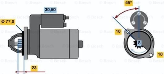 BOSCH 0 986 019 091 - Démarreur cwaw.fr