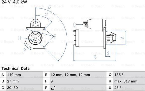 BOSCH 0 986 019 010 - Démarreur cwaw.fr