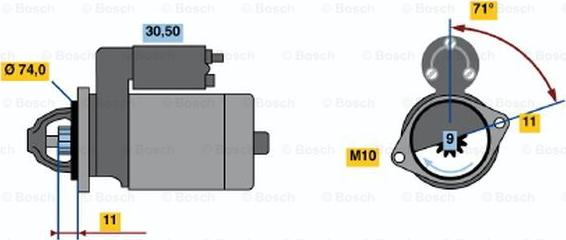 BOSCH 0 986 019 161 - Démarreur cwaw.fr