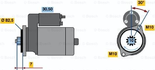 BOSCH 0 986 019 101 - Démarreur cwaw.fr