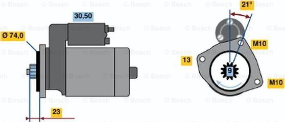 BOSCH 0 986 019 181 - Démarreur cwaw.fr