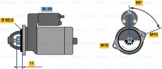 BOSCH 0 986 019 880 - Démarreur cwaw.fr