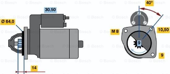 BOSCH 0 986 019 291 - Démarreur cwaw.fr