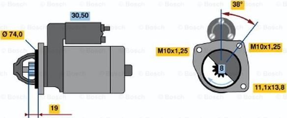 BOSCH 0 986 014 981 - Démarreur cwaw.fr