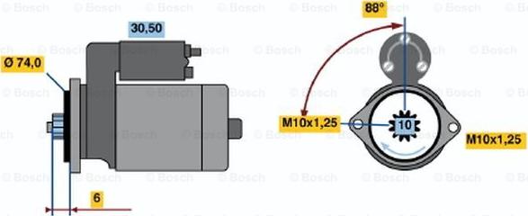 BOSCH 0 986 014 491 - Démarreur cwaw.fr