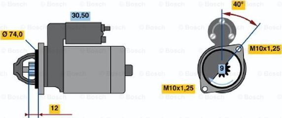 BOSCH 0 986 014 481 - Démarreur cwaw.fr