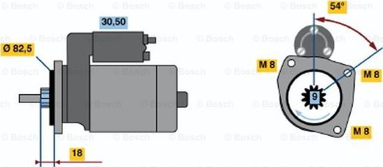 BOSCH 0 986 014 580 - Démarreur cwaw.fr