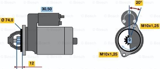 BOSCH 0 986 014 531 - Démarreur cwaw.fr