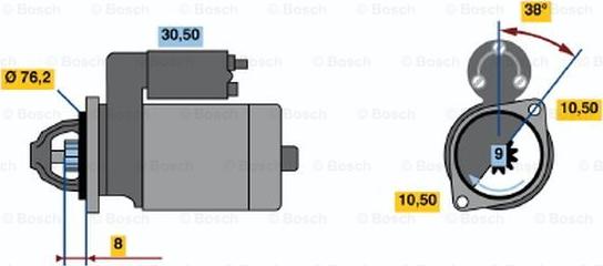 BOSCH 0 986 014 610 - Démarreur cwaw.fr