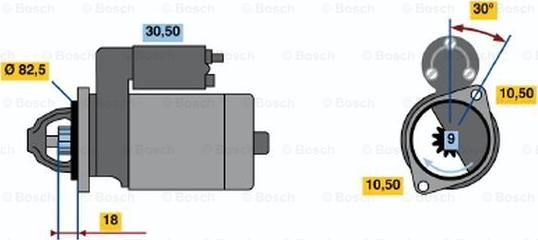 BOSCH 0 986 014 620 - Démarreur cwaw.fr