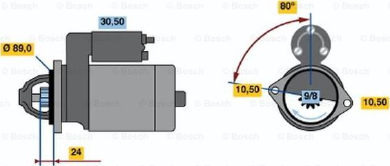 BOSCH 0 986 014 081 - Démarreur cwaw.fr