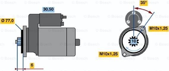 BOSCH 0 986 014 161 - Démarreur cwaw.fr