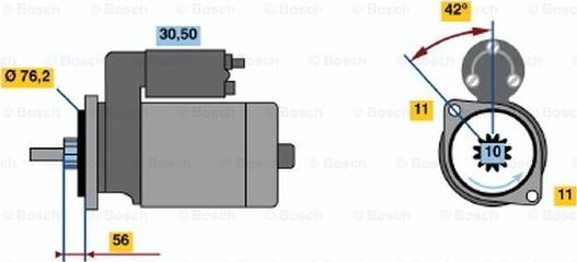 BOSCH 0 986 014 810 - Démarreur cwaw.fr