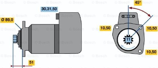 BOSCH 0 986 014 870 - Démarreur cwaw.fr