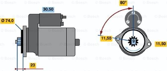 BOSCH 0 986 014 391 - Démarreur cwaw.fr