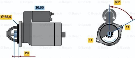 BOSCH 0 986 014 381 - Démarreur cwaw.fr