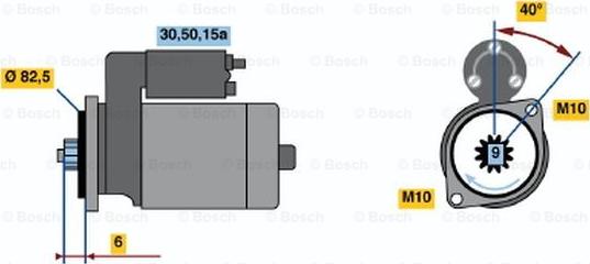 BOSCH 0 986 014 261 - Démarreur cwaw.fr