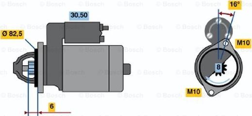 BOSCH 0 986 014 201 - Démarreur cwaw.fr