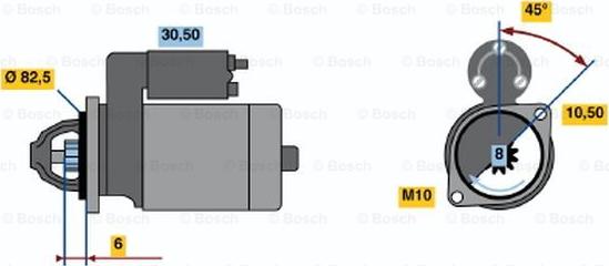 BOSCH 0 986 014 211 - Démarreur cwaw.fr