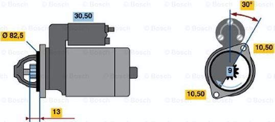 BOSCH 0 986 014 281 - Démarreur cwaw.fr