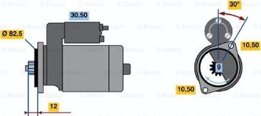 BOSCH 0 986 014 231 - Démarreur cwaw.fr