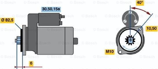 BOSCH 0 986 014 221 - Démarreur cwaw.fr