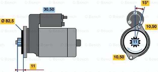 BOSCH 0 986 014 271 - Démarreur cwaw.fr