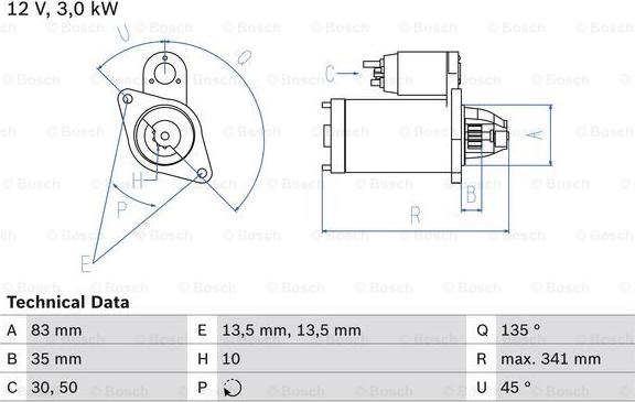 BOSCH 0 986 014 740 - Démarreur cwaw.fr