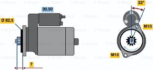 BOSCH 0 986 014 761 - Démarreur cwaw.fr