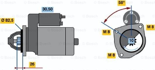 BOSCH 0 986 014 700 - Démarreur cwaw.fr