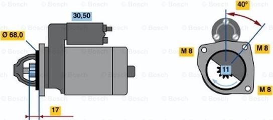 BOSCH 0 986 014 770 - Démarreur cwaw.fr