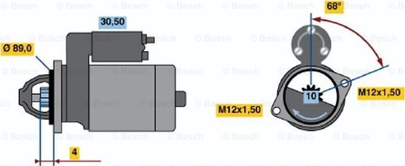 BOSCH 0 986 015 991 - Démarreur cwaw.fr