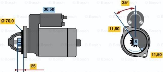 BOSCH 0 986 015 981 - Démarreur cwaw.fr