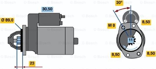 BOSCH 0 986 015 411 - Démarreur cwaw.fr