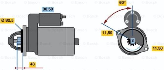 BOSCH 0 986 015 481 - Démarreur cwaw.fr