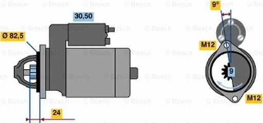 BOSCH 0 986 015 540 - Démarreur cwaw.fr